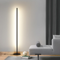Lampe sur pied LED moderne à changement de couleur vertical multicolore RGB, lampe de décoration d'angle intelligente Wifi Alexa Tuya