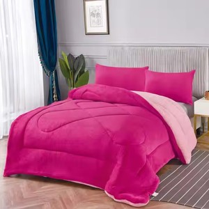 Couverture en flanelle polaire super douce personnalisée de luxe Couette <span class=keywords><strong>d</strong></span>'hiver Sherpa avec <span class=keywords><strong>taie</strong></span> <span class=keywords><strong>d</strong></span>'<span class=keywords><strong>oreiller</strong></span> - Product Image 5