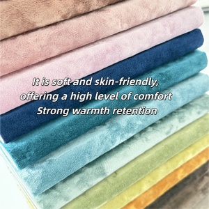 좋은 가격 100% 폴리에스터 크러쉬드 아이스 벨벳 소파 침대용 커버 원단 - Product Image 3