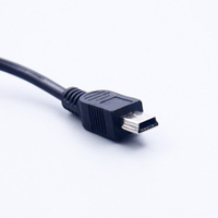 Câble de données USB 2.0 vers connecteur Mini 5 broches de 2 mètres pour chargeurs, lecteurs MP4, radios, etc.
