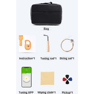 Instrumento de cuerda de madera de abeto, instrumento de cuerda de 19 cuerdas, sonido bonito, tecnología sofisticada, OEM - Product Image 4