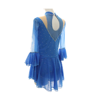 Robe de justaucorps pour filles, patinage artistique, roller, danse, ballet, costume de danse pour compétition de patinage artistique, strass