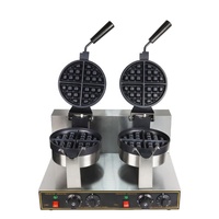 Gaufrier double plaque haute efficacité : 2 gaufres en même temps, stimule vos ventes