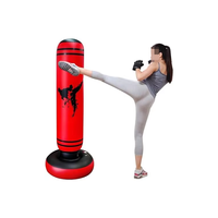 Sac de frappe gonflable sur pied pour adultes, idéal pour la boxe – Meilleure vente
