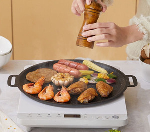 กระทะย่างบาร์บีคิวหินไมแฟน กระทะไม่ติดกระทะสำหรับใช้ในครัวเรือน เทปปันยากิ กระทะบาร์บีคิวเกาหลี เตาแก๊สแบบพกพา กระทะย่างกลางแจ้ง - Product Image 2