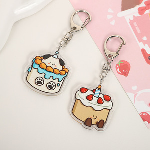 พวงกุญแจอะคริลิคย้อนยุคสำหรับเค้กวันเกิดพวงกุญแจอะคริลิคที่ออกแบบไ<span class=keywords><strong>ด</strong></span>้ตามต้องการอุปกรณ์เสริมกระเป๋าห้อยหูฟังโทรศัพท์มือถือ - Product Image 2