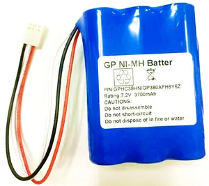 Baterai Pengganti NI-MH 7.2V 3700MAh Kualitas Tinggi untuk GPHC38HN HN