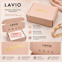 Caja de Envío de Lujo para Boutique de Marca, Tipo E Flute, con Logotipo en Dorado y Detalles UV, para Suscripciones y Negocios