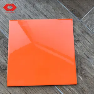 200x200 20x20 200x200 مللي متر 20x20 سنتيمتر 8x8 ''8x8 بوصة لامعة مسطحة برتقالي اللون بلاط السيراميك المزجج للجدران