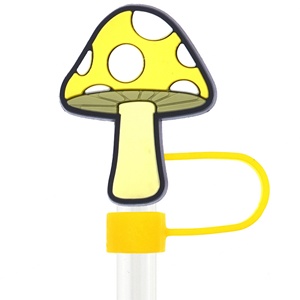 หมวกฟางคุณภาพสูงขนาด 10 มม. สีเห็ดใหม่ ขายดี พร้อมจุกปิดหลอดพลาสติกแบบนิ่มสำหรับแก้วสแตนลีย์ - Product Image 6