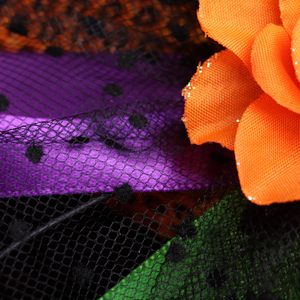 <span class=keywords><strong>Mini</strong></span> bandeau de sorcière pour Halloween, orange et noir, accessoires de costume pour fête - Product Image 4