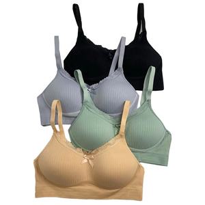 Reggiseni Push-Up Senza Fili a Coppa Intera per Donna, <span class=keywords><strong>Taglia</strong></span> Unica, Leggeri e Casual, Imbottiti, Senza Cuciture, Confezione da <span class=keywords><strong>4</strong></span> - Product Image 1