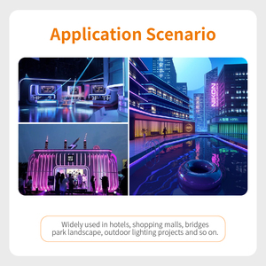 Tira <span class=keywords><strong>LED</strong></span> de luces de neón flexible impermeable para exteriores, Digital SPI, de 24V, 10x10mm, para decoración de paisaje, publicidad, Iluminación comercial - Product Image 3