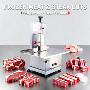 Scie à os électrique professionnelle en acier inoxydable pour la découpe de viande congelée destinée aux boucheries, restaurants, charcuteries et usines agroalimentaires - Product Image 2