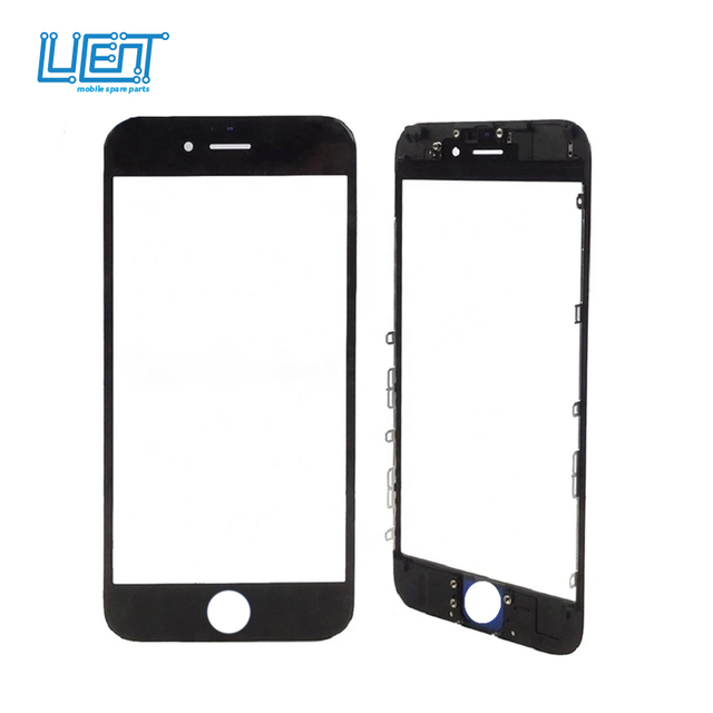 Outer Glass for iPhone 5 5s 6 6s Plus 7 Plus 8 Plus Repair Parts No Display Only Touch Screen Glass Lens+Front Frame +OCA Tools