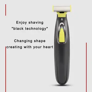 Cortadora de pelo eléctrica impermeable para hombres, afeitadora de barba, afeitadora de una hoja