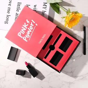 <span class=keywords><strong>Huda</strong></span>-nuevo conjunto de maquillaje y cosméticos, caja con logotipo personalizado, color rojo, envío en una caja - Product Image 1
