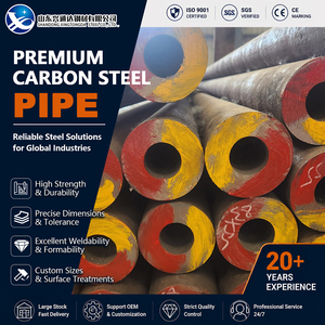 ท่อเหล็กคาร์บอนอบอ่อน SAE 1020 A283 Gr.C ขนาด 48.3 มม. หนา 8 มม. Sch40 ASTM A53 สำหรับโครงการวิศวกรรม - Product Image 1