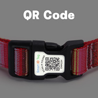 Großhandel Maßgefertigte Hundehalsbänder mit Passiver Positionierung, QR-Code, Luxuriöser Verstellbarer Schnalle, Nylon-Tracking-Halsband für Hunde