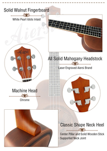 Aiersi Brand 24 Inch Red Rust Concert Resonator Custom Logo Brass Metal Body Hawaii Guitar 4 <b>String</b> Musical <b>Instrument</b> - Product Image 6