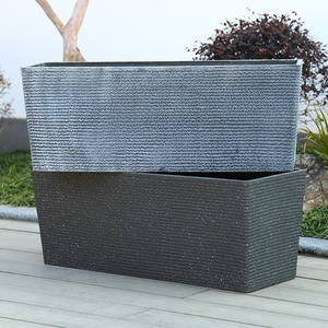 Personnalisation du magasin d'usine Grands pots <span class=keywords><strong>de</strong></span> jardin rectangulaires en plastique <span class=keywords><strong>de</strong></span> haute qualité Pots <span class=keywords><strong>de</strong></span> fleurs et <span class=keywords><strong>de</strong></span> légumes - Product Image 4
