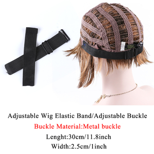 Venta al por mayor Leeons Nylon negro 2,5 cm 3,5 cm Peluca ajustable Banda elástica Longitud personalizable <span class=keywords><strong>para</strong></span> gorros de peluca <span class=keywords><strong>Red</strong></span> de pelo Fabricación de <span class=keywords><strong>red</strong></span> de encaje - Product Image 4
