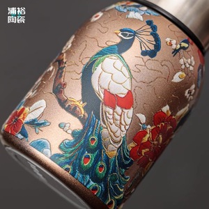 Thermos rétro mini en acier inoxydable 316 avec poignée, bouteille d'eau portable pour l'extérieur, cadeau de voyage isolé - Product Image 4