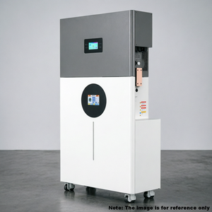 16KW Commercial Energy Storage Cabinet with LiFePO4 Battery, Smart Touchscreen Control & Mobile Wheels for Shop Power Backup - Product Image 6