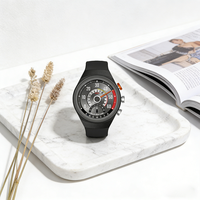 Nouvelle Montre Mécanique Unique Étanche Multifonctionnelle à Mouvement Heure-Sautante, Mouvement de Haute Précision, Durable et Confortable, avec Boîtier de Type Boîte de Vitesses