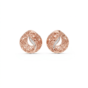 Pendientes de Diamantes de Oro Sólido de 9K Chapados en Oro para Mujer, Lujosos, en Forma de Lágrima, con Perforación, Diamantes Cultivados en Laboratorio - Product Image 1
