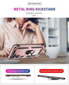 Funda de Armadura para Samsung Galaxy S25 Ultra S24 Plus S23 FE S22 S21 S20, anillo de Metal de rotación de 360 grados, funda de teléfono con soporte para coche - Product Image 5