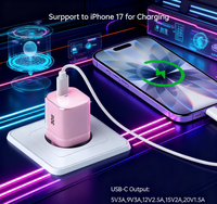 Chargeur portable personnalisé Tommox Crystal 30W Gan 30W USB-C PD pour iPad, iPhone, Samsung