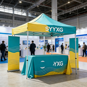 Carpa Plegable Ligera para Eventos al Aire Libre con Estructura de Aluminio, Fácil de Instalar, para <span class=keywords><strong>Ferias</strong></span> Comerciales con Logotipo Personalizado y Diseño Gratuito - Product Image 1