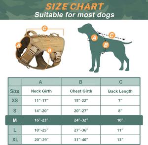 カスタム作業用ハーネス訓練用戦術大型犬狩猟用調節可能ストラップナイロン/ポリエステルペットハーネス - Product Image 4