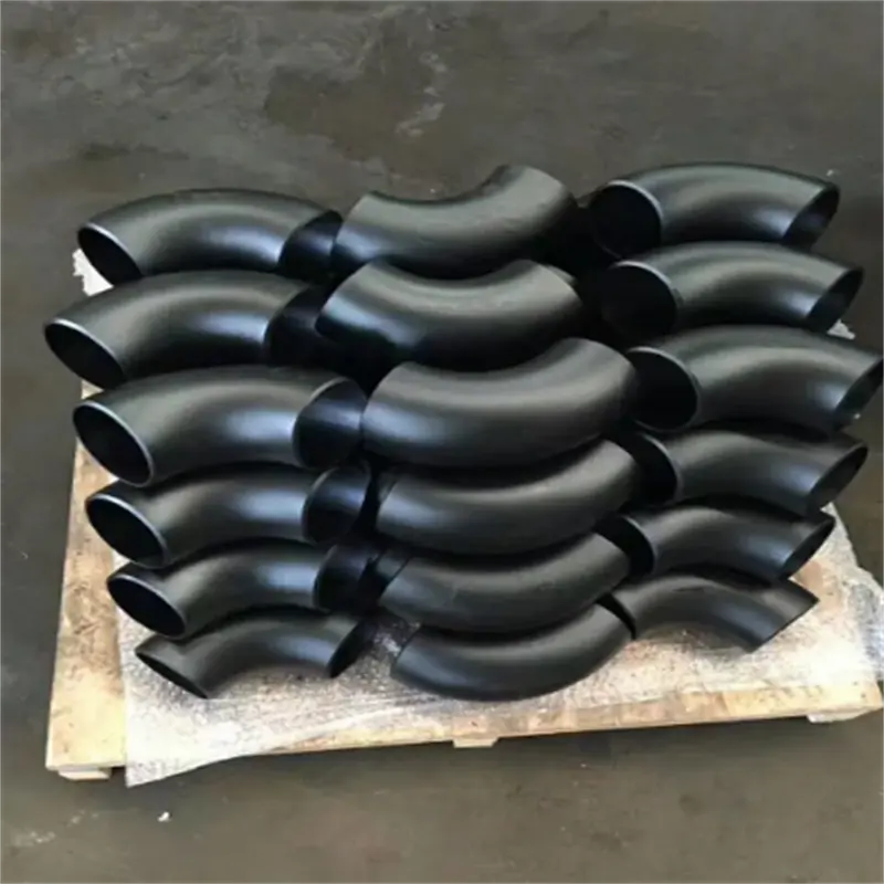 Produk baru baja karbon pengelasan ujung/Fitting baja ringan A234 Wpb pipa kustom siku fiting