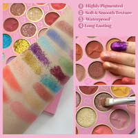 Vente en gros 72 boîtes de couleur carton d'ombre à paupières boîtes d'emballage cadeau maquillage multichrome fard à paupières paillettes