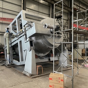 Four rotatif à bascule automatique de 1 à 6 tonnes, état neuf, pour la fusion de métaux et de ferraille d'aluminium, four de fusion rotatif au gaz naturel - Product Image 1