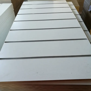 Pared de listón decorativa Slatwall personalizado 8*4 pies Mdf <span class=keywords><strong>ranurado</strong></span> 15mm 18mm ranura ranurada Slatwall Mdf paneles/paneles de exhibición - Product Image 4