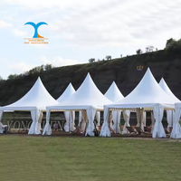 Decoración DE BODA Carpa Techo Cortina Salón de bodas Carpa Pagoda 100 plazas Carpa de boda para la venta