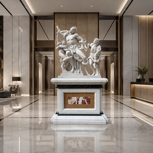 <span class=keywords><strong>Statua</strong></span> di Lusso Laocoon in Marmo Bianco, Figura Greca Antica per Giardino, Piazza, Museo, Villa e Decorazioni Architettoniche - Product Image 4