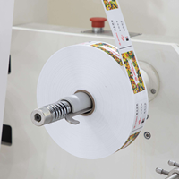 Machine d'impression d'étiquettes en tissu Flexo 4 couleurs JR-1531, largeur maximale 155 mm, 60 m/min, imprimante d'étiquettes en tissu avec certificat CE