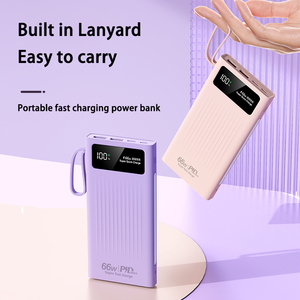 Grand éclairage nouvelle banque de puissance <span class=keywords><strong>10000</strong></span> <span class=keywords><strong>mAh</strong></span> charge rapide Portable USB-C entrée/sortie PowerBanks <span class=keywords><strong>10000</strong></span> <span class=keywords><strong>MAh</strong></span> avec lanière haute capacité - Product Image 5