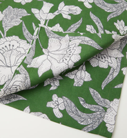 100% pur lin tissu personnalisé grande taille lavable en Machine tissé Technique motif de fleurs pour nappe canapé Applications à la maison