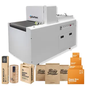 Impresora Giftec Leopard S600 de una pasada, máquina de impresión de papel de embalaje digital para caja de pizza, bolsas de papel para vasos de papel