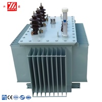 Transformateur de distribution immergé dans l'huile haute tension 35 kV 2500 kVA, bobinage en cuivre, refroidissement ONAN, équipement électrique extérieur