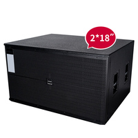 Haut-parleurs doubles de haute qualité ODM 4800W, 2x18 pouces, équipement de sonorisation professionnel, caisson de basses passif double 18 pouces