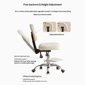 Chaise de Salon Portable en Métal au Design Chinois Moderne, Mobilier de Salon de Beauté, Chaise de Barbier Réglable pour Coiffeur et Technicien en Pédicure - Product Image 4