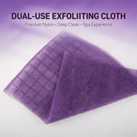Éponge exfoliante corporelle en filet de nylon africain pour le bain