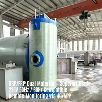 Estación Elevadora de Aguas Residuales Inteligente de 50-200m³/h, GRP FRP, 4G, IoT, PLC, SCADA, 220V, 380V, Subterránea, Sin Personal, Monitoreo Remoto, ASEAN