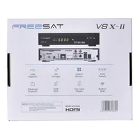 Récepteur satellite numérique Android GTMEDIA V8 V8X-II, décodeur DVB Combo DVB-S/S2/S2X en plastique, dernière version 2025, FREESAT V8X-II HD 1080p